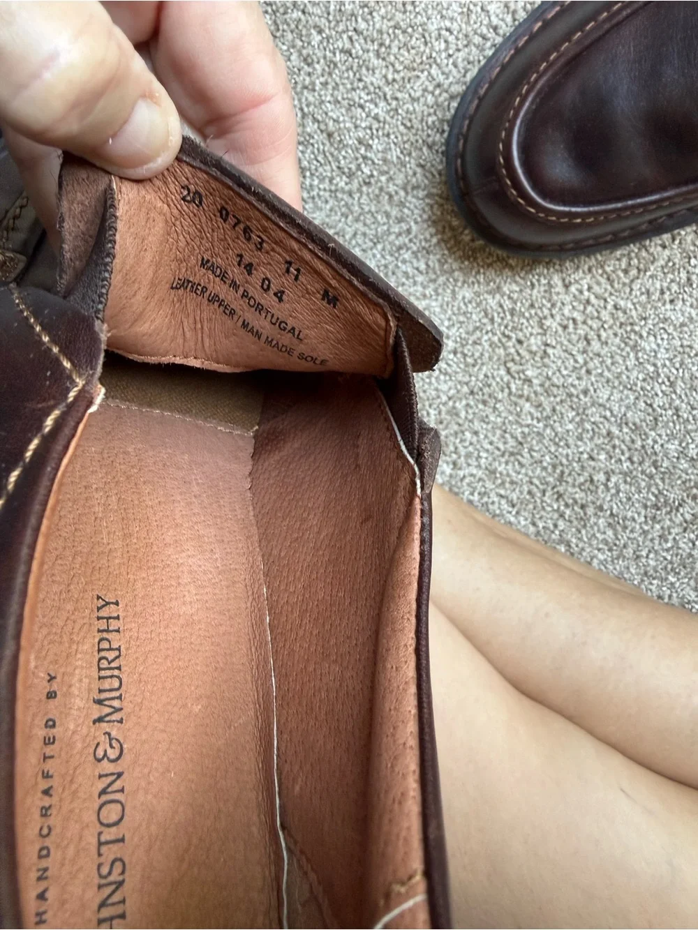 Johnston & Murphy handcrafted portugal